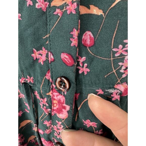 Free People XS Women Flower Fields Mini Tunic FP Dress Floral Oversized 39-9 - Picture 4 of 11